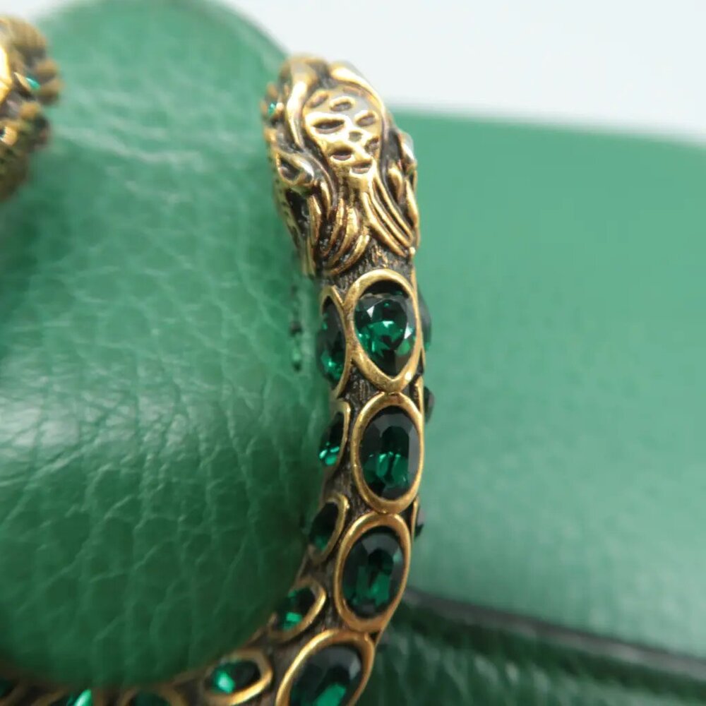 100% Authentic GUCCI Dionysus Chain Wallet Green Leather Shoulder Bag - Picture 8 of 12